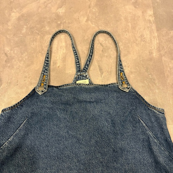 PILCRO Anthropologie Square Neck Denim Mini Dress Size Medium‎ - Picture 4 of 12